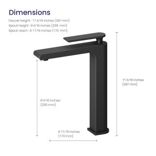 Смеситель для раковины Timo Anni 2711/03F чёрный
